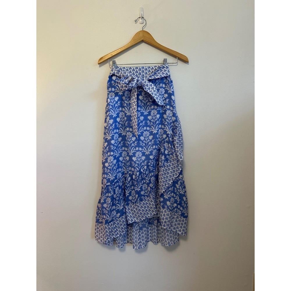 NWT Vineyard Vines Katana Blue Floral Maxi Skirt | Size XS